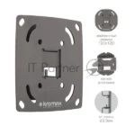 Кронштейн для LED/LCD телевизоров Kromax OPTIMA-100 черный. 10"-28", max 25 кг, настенный, 0 ст свободы, 23.5 мм, max VESA 100x100 мм 9