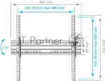 Кронштейн для телевизора Arm Media PLASMA-4 new черный, 22"-65" макс. 55 кг, настенный, наклон 3