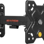 Кронштейн Arm media MARS-5 черный, 15 шт/уп. Кр. стал. настенный для TV 10"-32", max 25 кг, 4 ст св., нак. +5°-15°, пов. ±90° от ст. 62-194 мм. max VESA 100x100 мм.