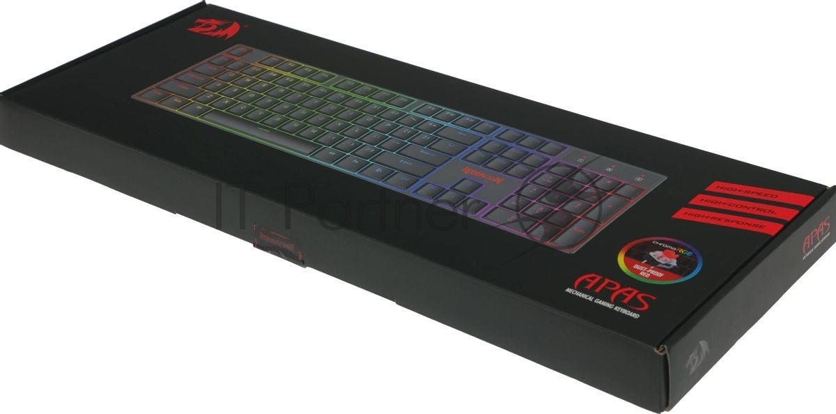 Клавиатура проводная Redragon Apas, USB, черный 1