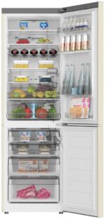 Холодильник Haier C2F636CCFDU1 бежевый двухкамерный 256/108 л морозилка снизу, No Frost 6