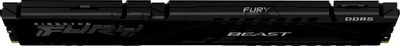 Оперативная память Kingston Fury Beast, DDR5, 32GB (1x32GB), 5600 MHz, CL40, с радиатором, чёрный