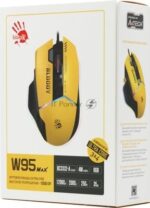 Мышь проводная A4Tech Bloody W95 Max Sports желтый/серый, 12000 dpi, USB, кнопки - 10 1