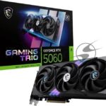 Видеокарта MSI RTX 5060 8G GAMING TRIO OC, NVIDIA RTX 5060, 8Gb, GDDR7, 128 bit, PCI-E 5.0, HDMIx1, DPx3, HDCP, 2640 MHz