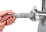 Мясорубка электрическая Bosch MFW 66020 белый/серый, 1800 Вт, 3.0 кг/мин, реверс, защита от перегрузки, насадки - 5 6