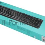 Комплект клавиатура+мышь Logitech MK120 проводной, USB, 1000 DPI, чёрный (неоригинальная гравировка)
