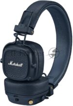 Беспроводные/проводные наушники Marshall Major V синий, накладные, Bluetooth + проводной, беспроводная зарядка, до 100 ч 1