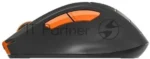 Мышь беспроводная A4Tech Fstyler FG30 серый/оранжевый, 2000 dpi, радиоканал, USB, кнопки - 5 3