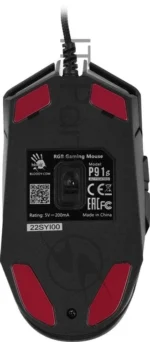 Мышь проводная A4Tech Bloody P91s черный, 8000 dpi, USB, кнопки - 8 8