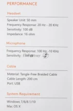 Гарнитура A4Tech Fstyler FH200U серый/синий, проводная 1