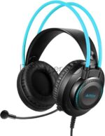 Гарнитура A4Tech Fstyler FH200U серый/синий, проводная 10
