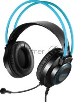 Гарнитура A4Tech Fstyler FH200U серый/синий, проводная 12