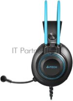 Гарнитура A4Tech Fstyler FH200U серый/синий, проводная 14