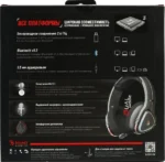 Гарнитура Bloody MR710 чёрный, беспроводная + проводная, Bluetooth, до 44 ч, подсветка 1