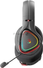 Гарнитура Bloody MR710 чёрный, беспроводная + проводная, Bluetooth, до 44 ч, подсветка 19