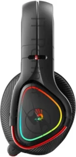 Гарнитура Bloody MR710 чёрный, беспроводная + проводная, Bluetooth, до 44 ч, подсветка 23