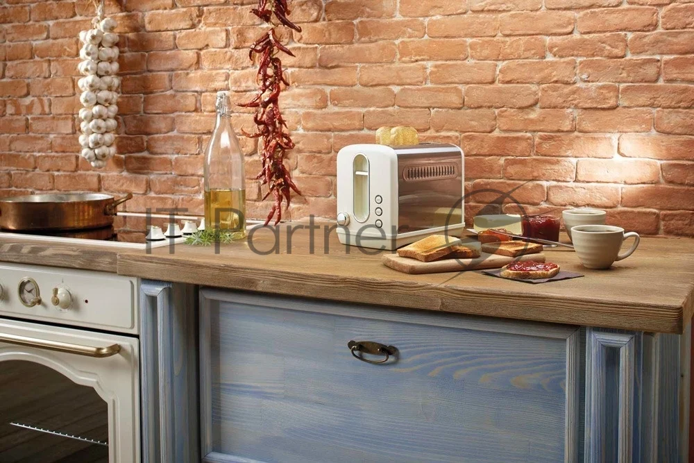 Тостер Gorenje T1100CLI бежевый/серебристый, 950 Вт, 2 слота 1