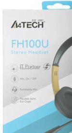 Гарнитура A4Tech Fstyler FH100U желтый/черный, проводная 4