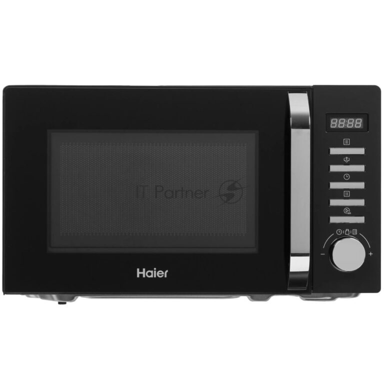 Микроволновая печь Haier HMB-DM208BA черный/серебристый, 20 л, 800 Вт, переключатели - кнопки, поворотный механизм 1