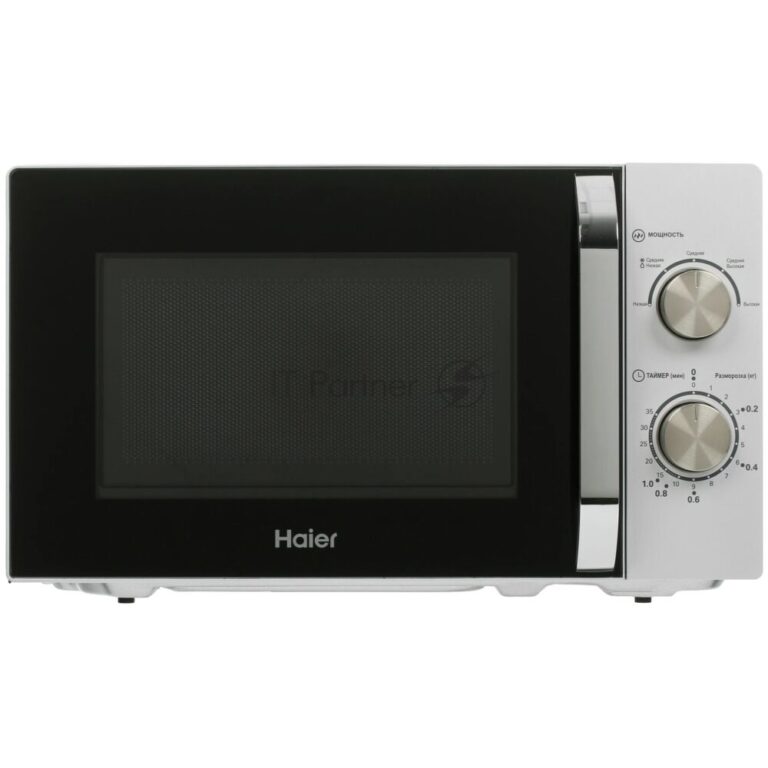 Микроволновая печь Haier HMB-MM208SA серебристый/черный, 20 л, 800 Вт, переключатели - поворотный механизм 1