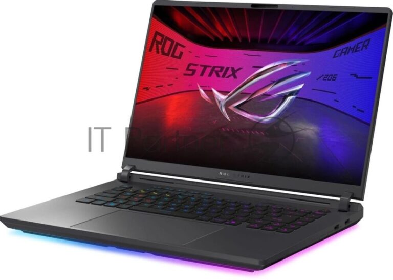 Ноутбук ASUS ROG Strix G16 G615LR-S5162/16"/IPS/Intel Core Ultra 7 255HX/32GB/1024GB SSD/NVIDIA GeForce RTX 5070 Ti 12GB/Без ОС/серый/2.65kg 1