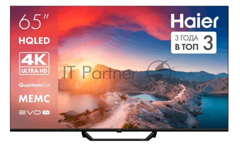 Телевизор Haier 65" DH1VNBD01RU S2 Pro черный QLED 4K UHD 60Hz Smart TV Android TV 2GB/32GB 1