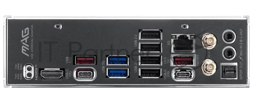 Материнская плата MSI MAG B850 TOMAHAWK WIFI, AM5, AMD B850, 4xDDR5, 4xSATA, 3xM.2, 1xPCIe 5.0 x16, 1xPCIe 4.0 x16, 1xPCIe x1, 1xHDMI, 1xDP, 1x5Gb LAN, Wi-Fi 7, Bluetooth 5.4, 1xUSB-C 20Gbps, 1xUSB-C 10Gbps, 2xUSB-A 10Gbps, 2xUSB-A 5Gbps, 4xUSB-A 2.0, 3x3.5 мм + S/PDIF оптический, 7.1, чёрный, ATX