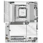 Материнская плата Gigabyte B850 AORUS ELITE WIFI7 ICE rev. 1.1, AM5, AMD B850, 4xDDR5, 4xSATA, 3xM.2, 1xPCIe 5.0 x16, 2xPCIe 3.0 x16, 1xDP, 1x2.5Gb LAN, Wi-Fi 7, Bluetooth 5.4, 1xUSB-C 10Gbps, 2xUSB-A 10Gbps, 5xUSB-A 5Gbps, 4xUSB-A 2.0, 3x3.5 мм + S/PDIF оптический, 7.1, ATX 6
