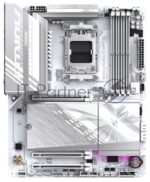 Материнская плата Gigabyte B850 AORUS ELITE WIFI7 ICE rev. 1.1, AM5, AMD B850, 4xDDR5, 4xSATA, 3xM.2, 1xPCIe 5.0 x16, 2xPCIe 3.0 x16, 1xDP, 1x2.5Gb LAN, Wi-Fi 7, Bluetooth 5.4, 1xUSB-C 10Gbps, 2xUSB-A 10Gbps, 5xUSB-A 5Gbps, 4xUSB-A 2.0, 3x3.5 мм + S/PDIF оптический, 7.1, ATX 7
