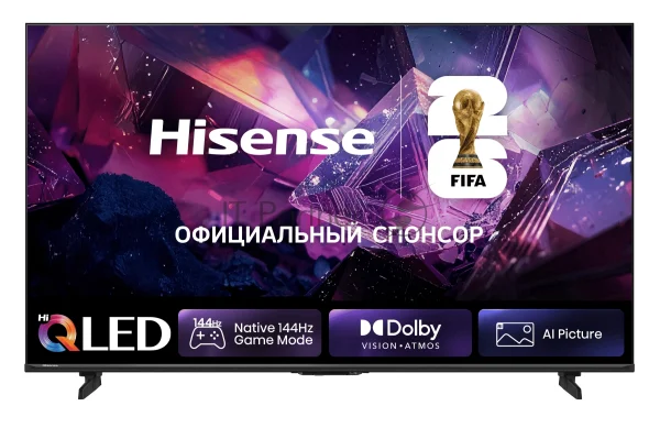 Телевизор Hisense 75" 75E7S PRO угольно-серый QLED 4K UHD 144Hz Smart TV 3GB/16GB