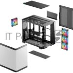 Корпус DeepCool CG530U 4F Black, Midi-Tower, чёрный, 4 x 120 мм