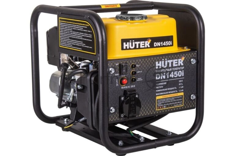 Электрогенератор бензиновый инверторный Huter DN1450i, 1.3 кВт, 96 дБ, 12.42 кг 1