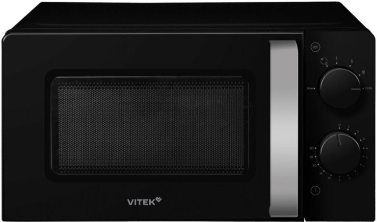 Микроволновая печь Vitek VT-MW1020 черный, 20 л, 700 Вт, переключатели — поворотный механизм 1