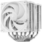 Кулер для процессора DEEPCOOL AG620 G2 WH LGA1954/1851/1700/AM5/AM4 (9шт/кор, TDP 270W, PWM, DUAL Black Fan 120mm, 6 тепл. трубок, белый) RET 5