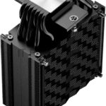 Кулер для процессора PCCooler RZ700D BK (270W, 4-pin PWM, 159.5mm, Al/Cu, 7x6mm, 2x120mm, 79.8CFM, 35.9dBA, 2400RPM, S: 1851/1700/1200/115X, AM5/AM4, black)