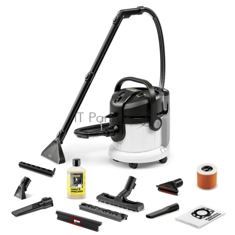 Пылесос моющий Karcher SE 4 Plus *EU белый, 400/1000 Вт, уборка влажная/сухая, пылесборник контейнер/мешок 4 л 1