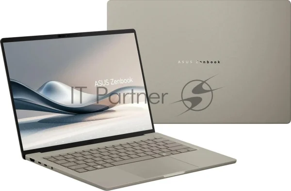 Ноутбук Asus Zenbook 14 UX3407NA-QD100W/14"/OLED/Qualcomm Snapdragon X2 Elite/32Gb/1Tb SSD/Qualcomm Adreno/Windows 11 Home/бежевый/0.99kg