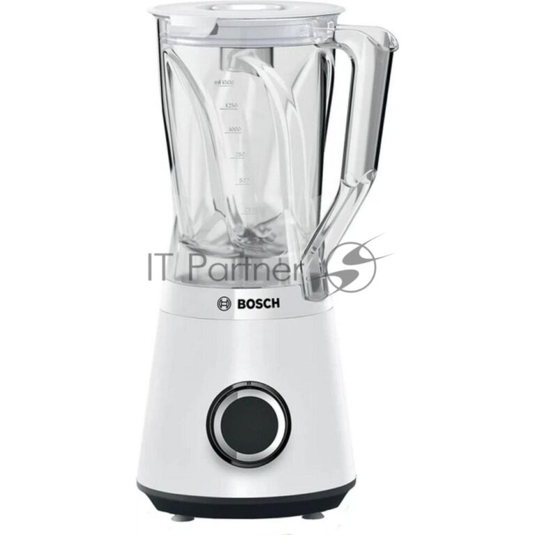 Блендер стационарный Bosch MMB6141W белый, 1200 Вт, 2 скорости 1