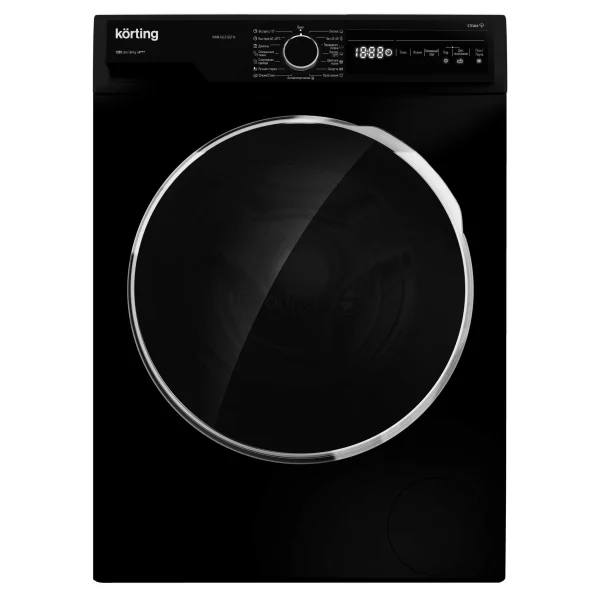 Стиральная машина Korting KWM 42LS1267 N черная, загрузка фронтальная 6кг, 1200 об/мин., класс: A+++