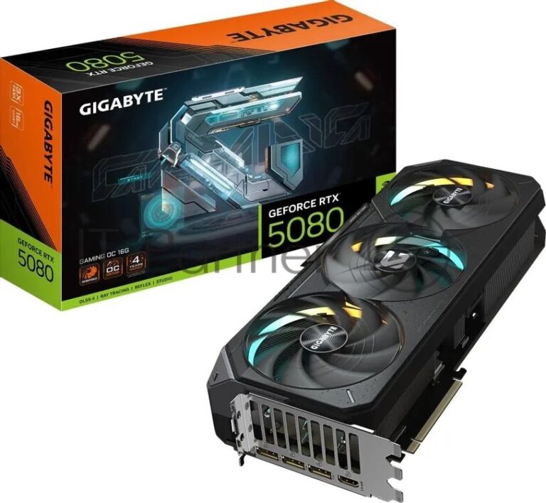 Видеокарта Gigabyte GV-N5080GAMING OC-16GD (V1.0) RTX5080 16Gb PCI-E 5.0 256bit GDDR7 2730/30000 HDMIx1 DPx3 HDCP Ret 1