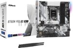 Материнская плата ASRock B760M Pro RS WiFi, LGA 1700, Intel B760, 4xDDR5, 4xSATA, 3xM.2, 1xPCIe 5.0 x16, 1xPCIe 3.0 x16, 1xHDMI, 1xDP, 1x2.5Gb LAN, Wi-Fi 6E, Bluetooth 5.3, 1xUSB-C 5Gbps, 3xUSB-A 5Gbps, 2xUSB-A 2.0, 3x3.5 мм, 7.1, mATX 1
