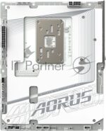Материнская плата Gigabyte X870 AORUS STEALTH ICE, AM5, AMD X870, 4xDDR5, 2xSATA, 4xM.2, 1xPCIe 5.0 x16, 1xPCIe 4.0 x16, 1xHDMI, 1x5Gb LAN, Wi-Fi 7, Bluetooth 5.4, 2xUSB-C 40Gbps (USB4), 1xUSB-C 10Gbps, 4xUSB-A 10Gbps, 4xUSB-A 5Gbps, 4xUSB-A 2.0, 3x3.5 мм + S/PDIF оптический, 7.1, ATX 6
