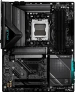Материнская плата Gigabyte X870E EAGLE WIFI7, AM5, AMD X870E, 4xDDR5, 4xSATA, 4xM.2, 1xPCIe 5.0 x16, 1xPCIe 4.0 x16, 1xPCIe 3.0 x16, 1xHDMI, 1x5Gb LAN, Wi-Fi 7, Bluetooth 5.4, 2xUSB-C 40Gbps (USB4), 2xUSB-A 10Gbps, 4xUSB-A 5Gbps, 2xUSB-A 2.0, 3x3.5 мм + S/PDIF оптический, 7.1, чёрный, ATX 4