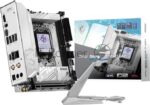 Материнская плата MSI MPG B860I EDGE TI WIFI, LGA 1851, Intel B860, 2xDDR5 (до 128 ГБ), 2xSATA, 2xM.2 (1xPCIe 5.0, 1xPCIe 4.0/SATA), 1xPCIe 5.0 x16, 1xHDMI, 1x5Gb LAN, Wi-Fi 7, Bluetooth 5.4, 1xUSB-C 40Gbps (Thunderbolt 4), 1xUSB-C 10Gbps, 1xUSB-A 10Gbps, 4xUSB-A 5Gbps, 2xUSB-A 2.0, 3x3.5 мм + S/PDIF оптический, 7.1, белый/серебристый, Mini-ITX 1