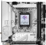 Материнская плата MSI MPG B860I EDGE TI WIFI, LGA 1851, Intel B860, 2xDDR5 (до 128 ГБ), 2xSATA, 2xM.2 (1xPCIe 5.0, 1xPCIe 4.0/SATA), 1xPCIe 5.0 x16, 1xHDMI, 1x5Gb LAN, Wi-Fi 7, Bluetooth 5.4, 1xUSB-C 40Gbps (Thunderbolt 4), 1xUSB-C 10Gbps, 1xUSB-A 10Gbps, 4xUSB-A 5Gbps, 2xUSB-A 2.0, 3x3.5 мм + S/PDIF оптический, 7.1, белый/серебристый, Mini-ITX 5