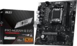 Материнская плата MSI PRO A620M-B EVO, AM5, AMD A620A, 2xDDR5, 2xSATA, 1xM.2, 1xPCIe 4.0 x16, 1xPCIe x1, 1xVGA, 1xHDMI, 1x2.5Gb LAN, 4xUSB-A 5Gbps, 2xUSB-A 2.0, 2xPS/2, 3x3.5 мм, 7.1, чёрный, mATX 1