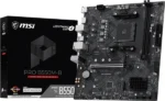 Материнская плата MSI PRO B550M-B, AM4, AMD B550, 2xDDR4 (до 64 ГБ), 4xSATA, 2xM.2 (PCIe 4.0/3.0), 1xPCIe 4.0 x16, 1xPCIe x1, 1xHDMI, 1xDP, 1x1Gb LAN, 4xUSB-A 5Gbps, 2xUSB-A 2.0, 1xPS/2, 3x3.5 мм, 7.1, чёрный, mATX 1