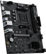Материнская плата MSI PRO B550M-B, AM4, AMD B550, 2xDDR4 (до 64 ГБ), 4xSATA, 2xM.2 (PCIe 4.0/3.0), 1xPCIe 4.0 x16, 1xPCIe x1, 1xHDMI, 1xDP, 1x1Gb LAN, 4xUSB-A 5Gbps, 2xUSB-A 2.0, 1xPS/2, 3x3.5 мм, 7.1, чёрный, mATX 3