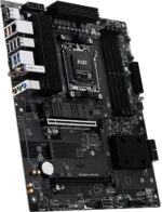 Материнская плата MSI PRO B850-S EVO WIFI, AM5, AMD B850, 4xDDR5 (до 256 ГБ), 4xSATA, 3xM.2 (1xPCIe 5.0, 2xPCIe 4.0), 1xPCIe 5.0 x16, 1xPCIe 4.0 x16, 1xHDMI, 1xDP, 1x5Gb LAN, Wi-Fi 7, Bluetooth 5.4, 1xUSB-C 10Gbps, 2xUSB-A 10Gbps, 2xUSB-A 5Gbps, 4xUSB-A 2.0, 3x3.5 мм, 7.1, чёрный, ATX 3