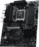 Материнская плата MSI PRO B850-S EVO WIFI, AM5, AMD B850, 4xDDR5 (до 256 ГБ), 4xSATA, 3xM.2 (1xPCIe 5.0, 2xPCIe 4.0), 1xPCIe 5.0 x16, 1xPCIe 4.0 x16, 1xHDMI, 1xDP, 1x5Gb LAN, Wi-Fi 7, Bluetooth 5.4, 1xUSB-C 10Gbps, 2xUSB-A 10Gbps, 2xUSB-A 5Gbps, 4xUSB-A 2.0, 3x3.5 мм, 7.1, чёрный, ATX 4
